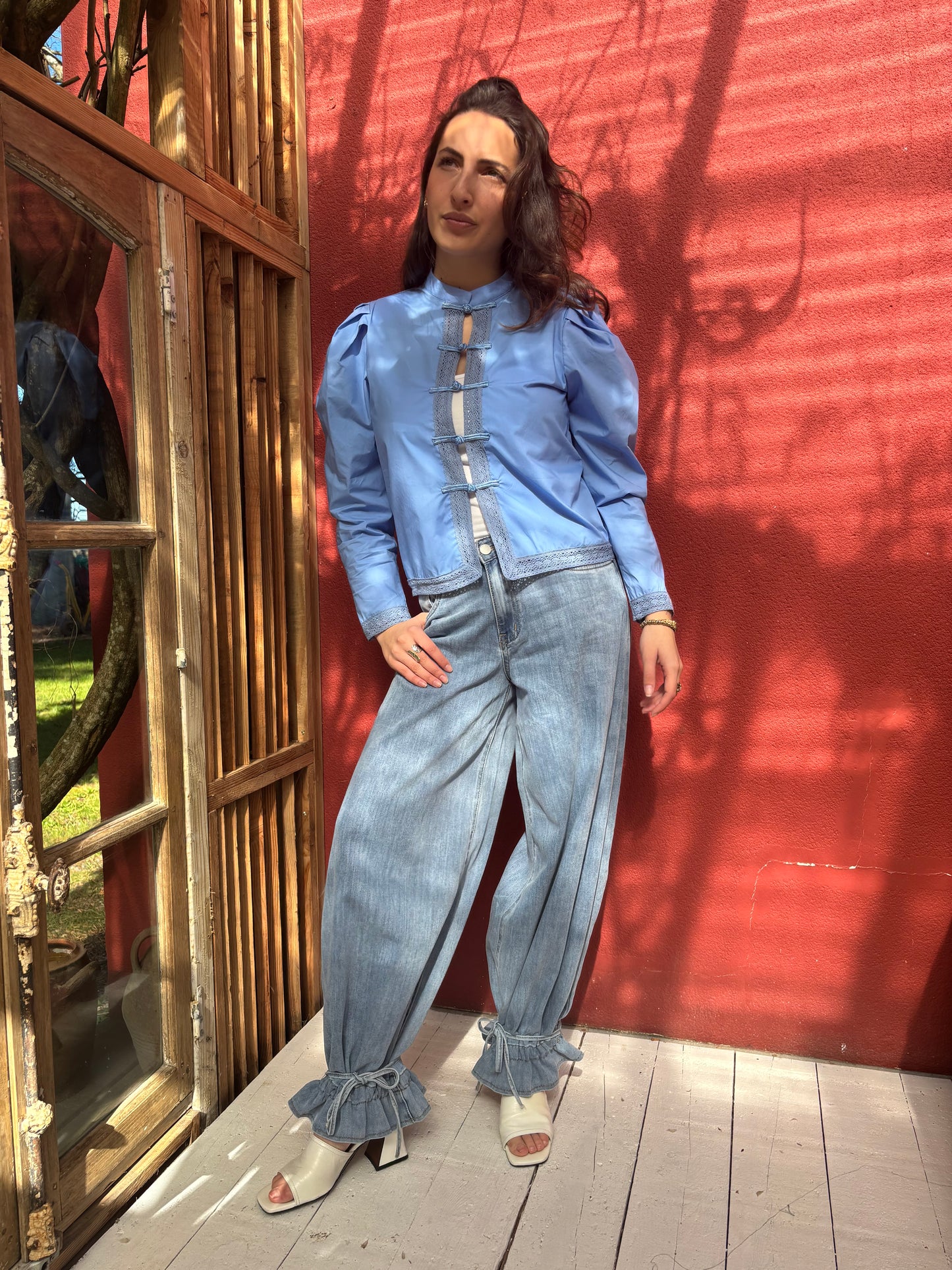 Blouse au style mandarin