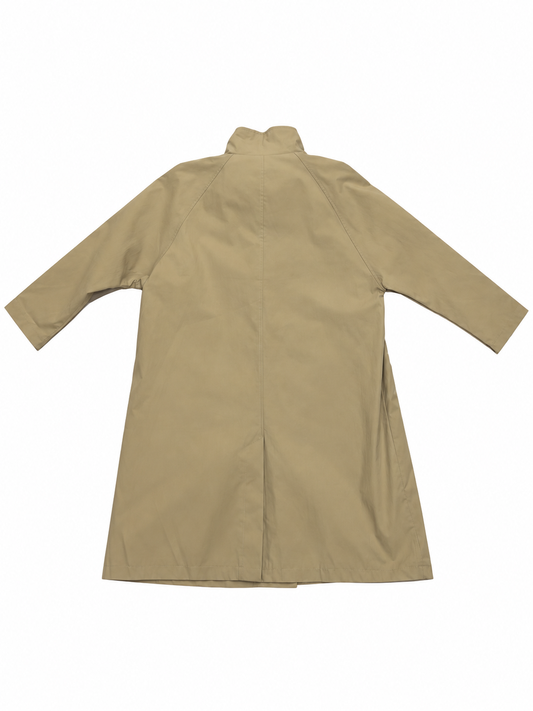 Trench long col montant