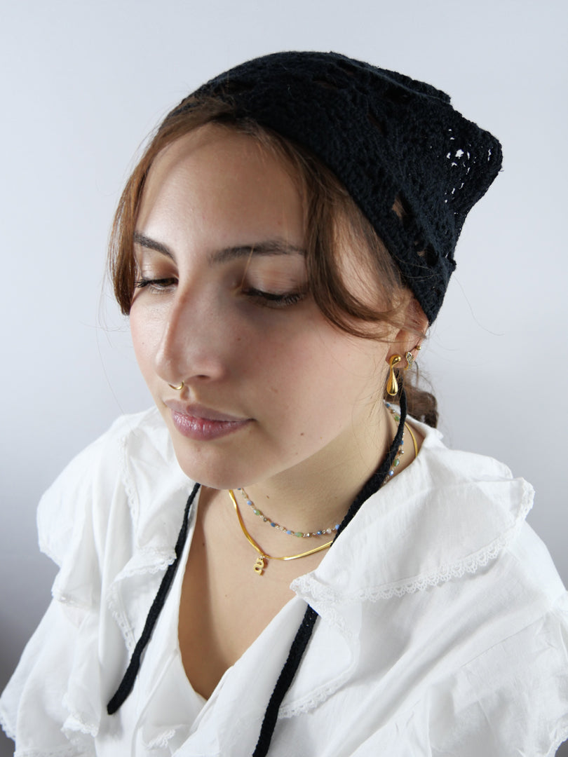 Bandeau foulard crochet N°02