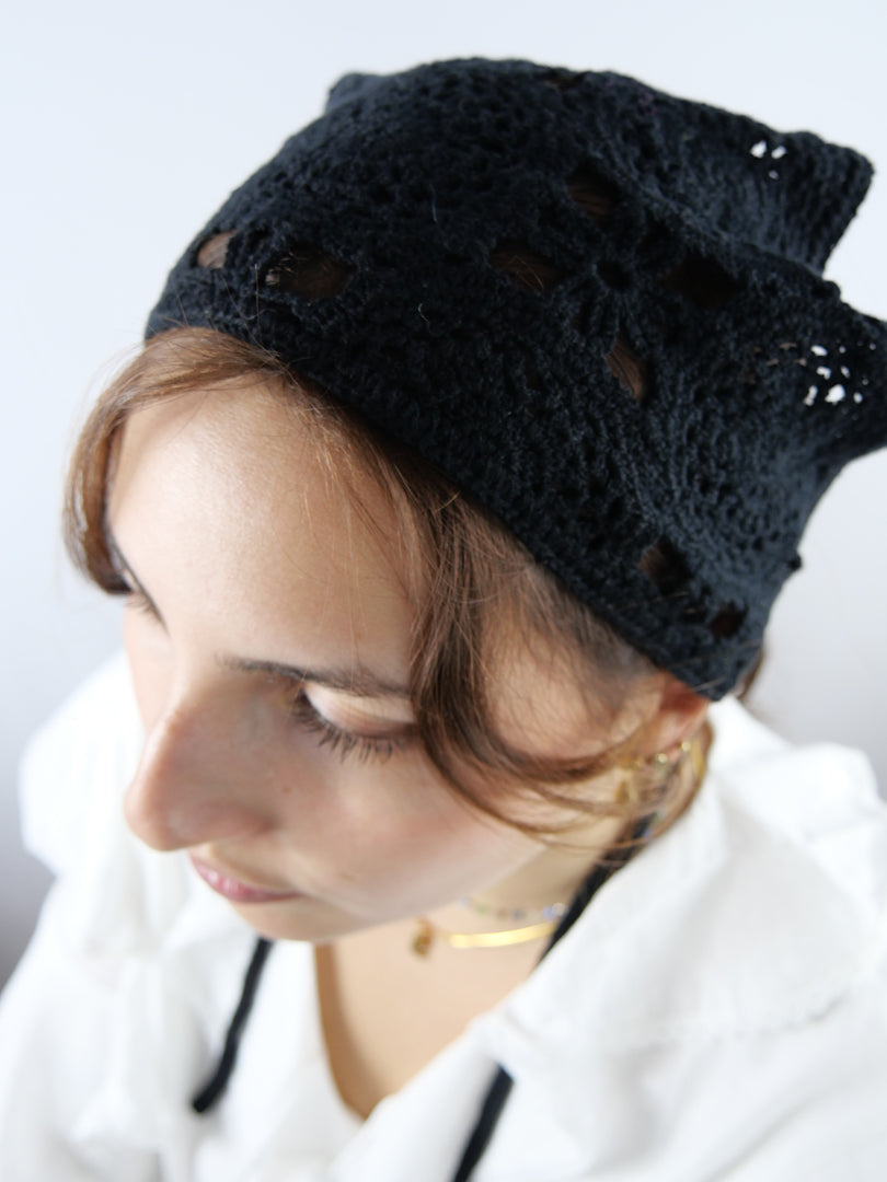 Bandeau foulard crochet N°02