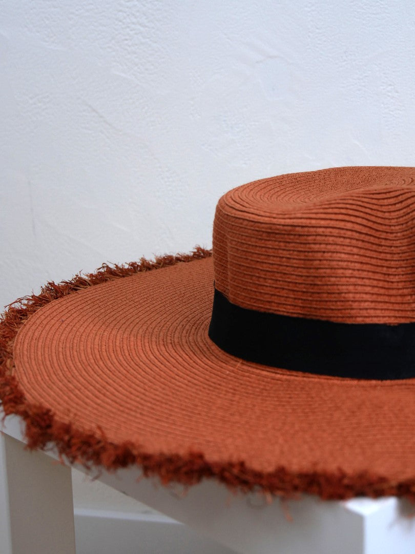 Chapeau capeline en paille