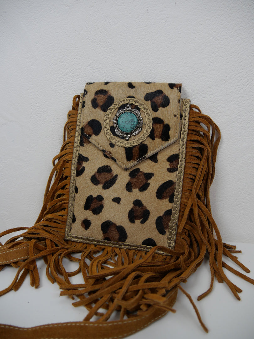 Sac pochette en cuir