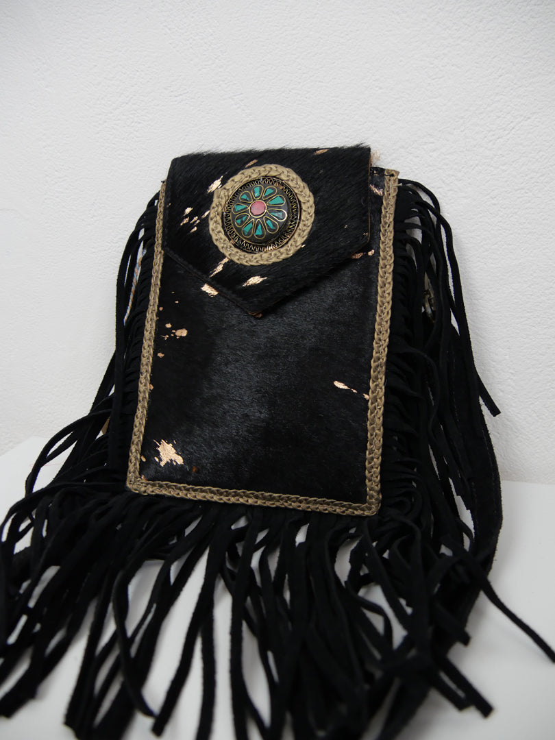 Sac pochette en cuir