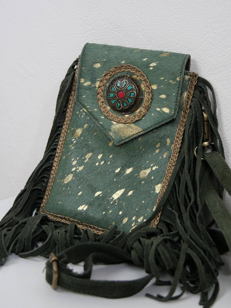 Sac pochette en cuir