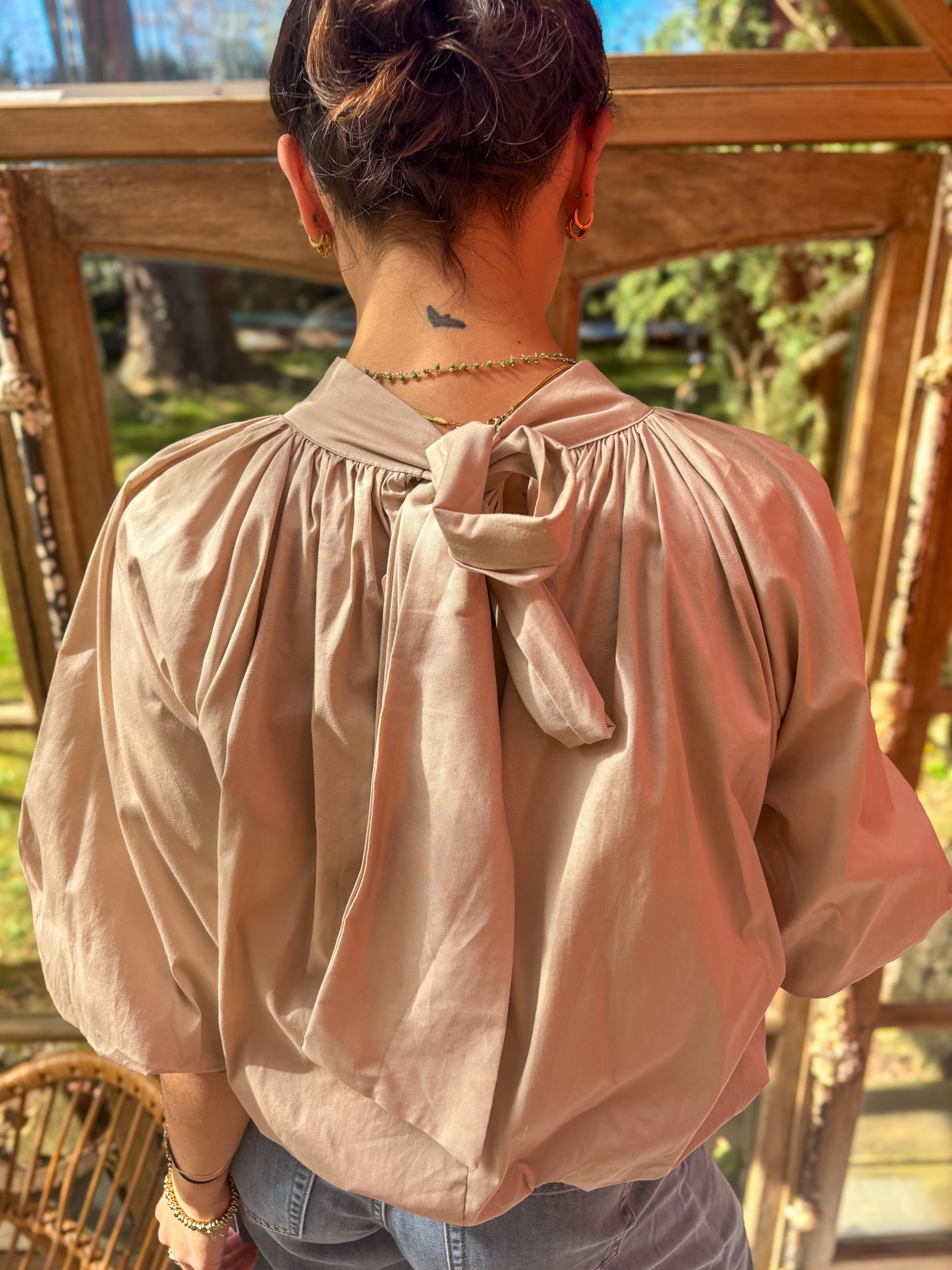 Blouse fluide bouffante