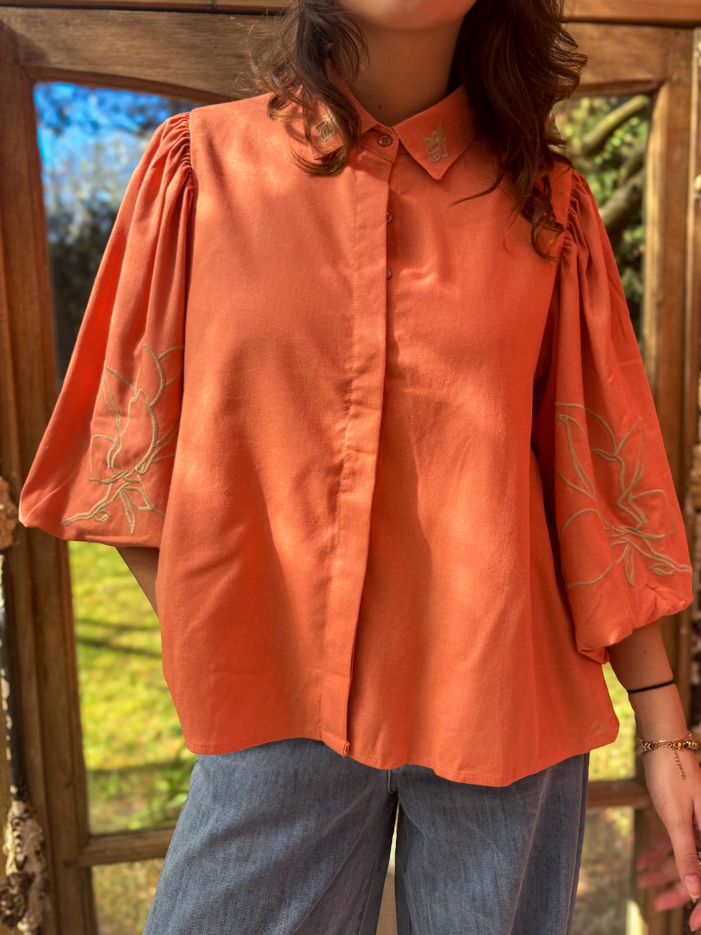 Blouse manches bouffantes