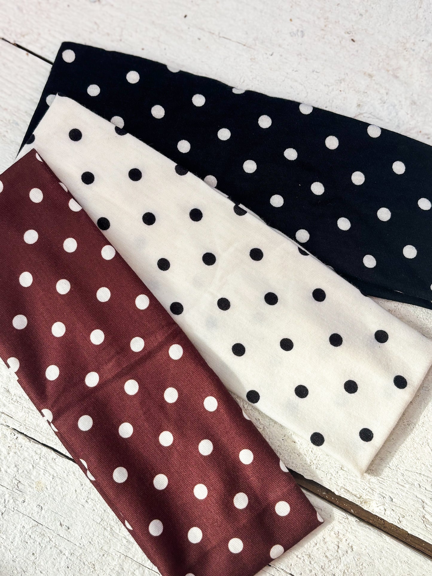 Bandeaux cheveux à pois