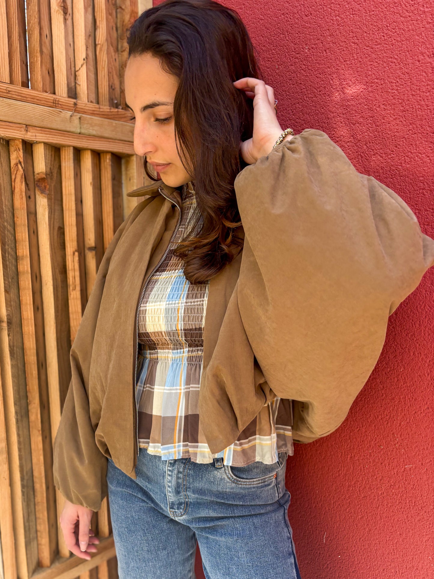 Veste bomber bouffante