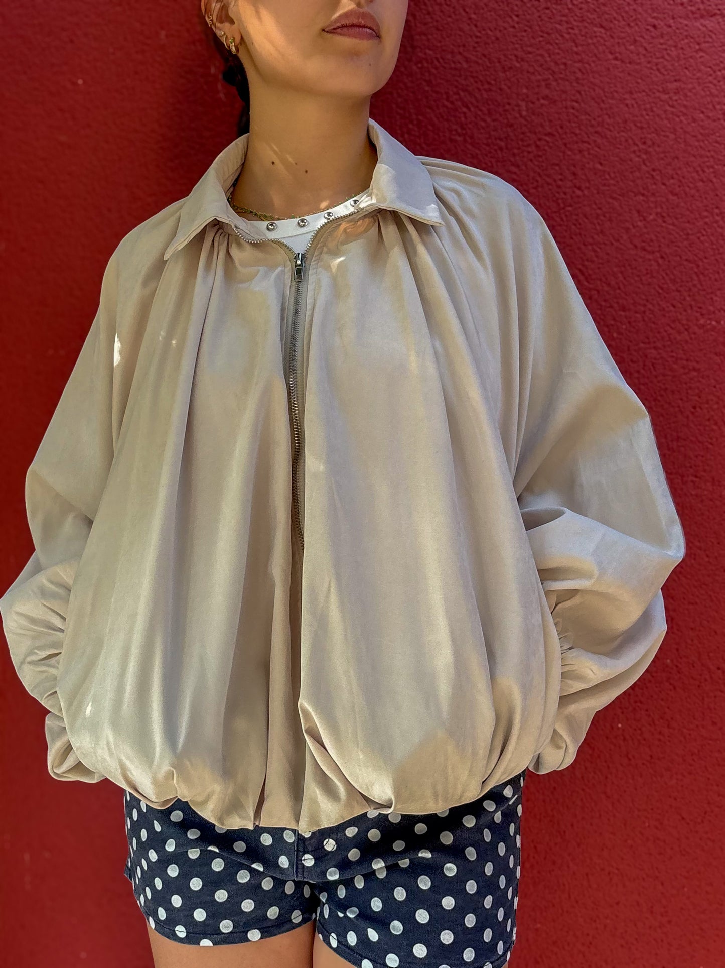 Veste Bomber à Manches Chauve-Souris