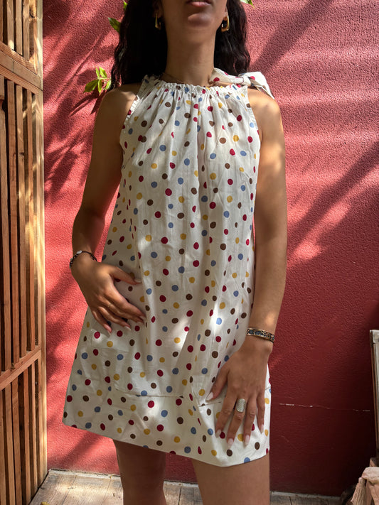 Robe à petits pois