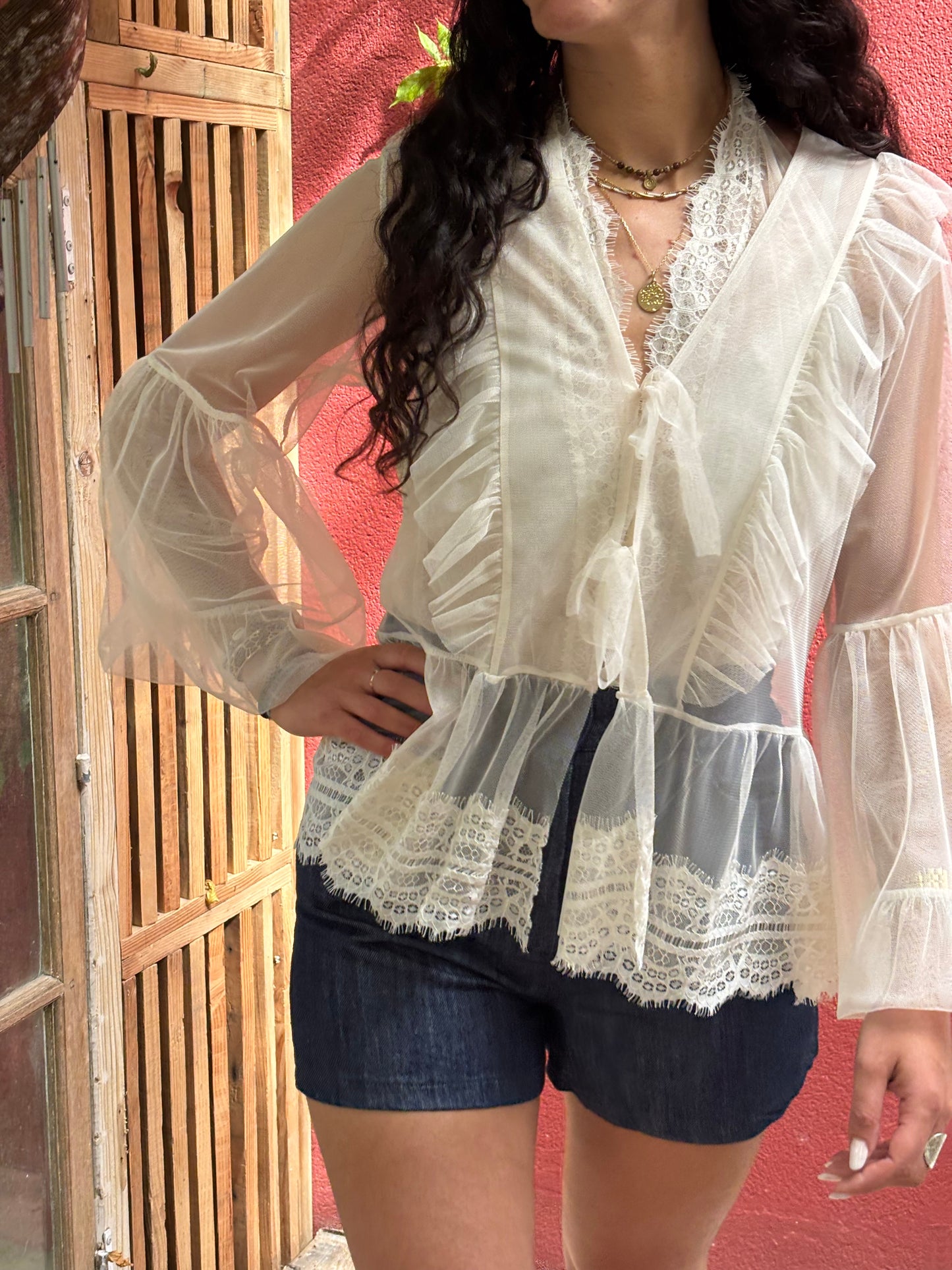 Blouse dentelle
