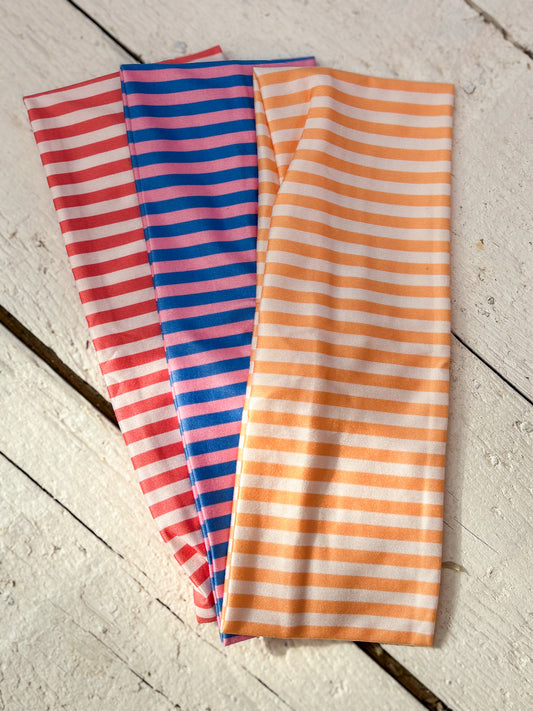 Bandeaux cheveux à rayures