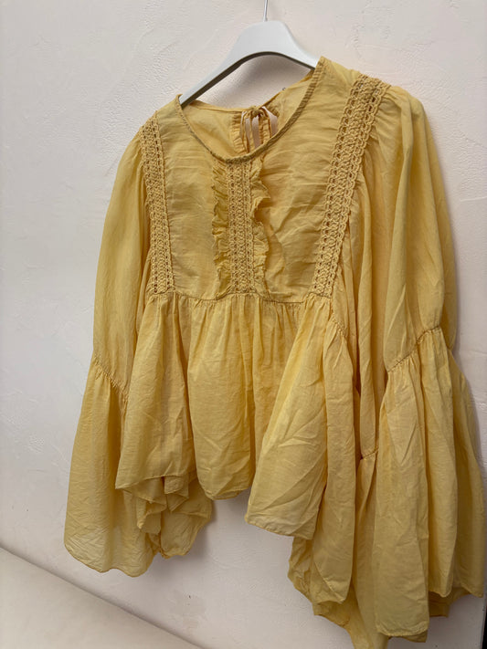 Blouse manches chauves souris