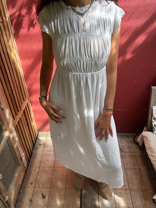 Robe smock blanche