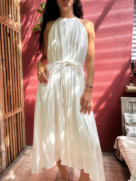 Robe longue plissé