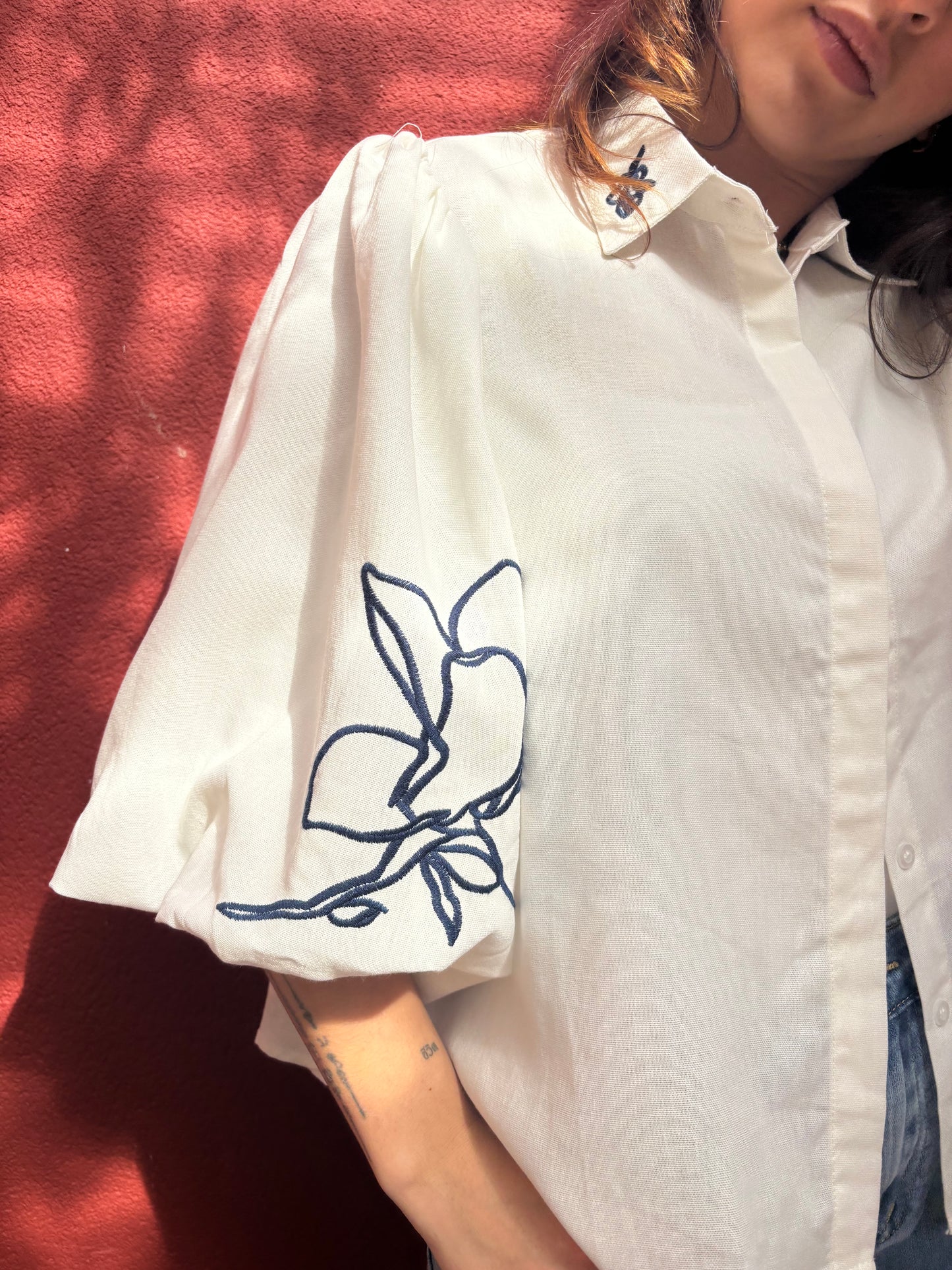 Blouse manches bouffantes