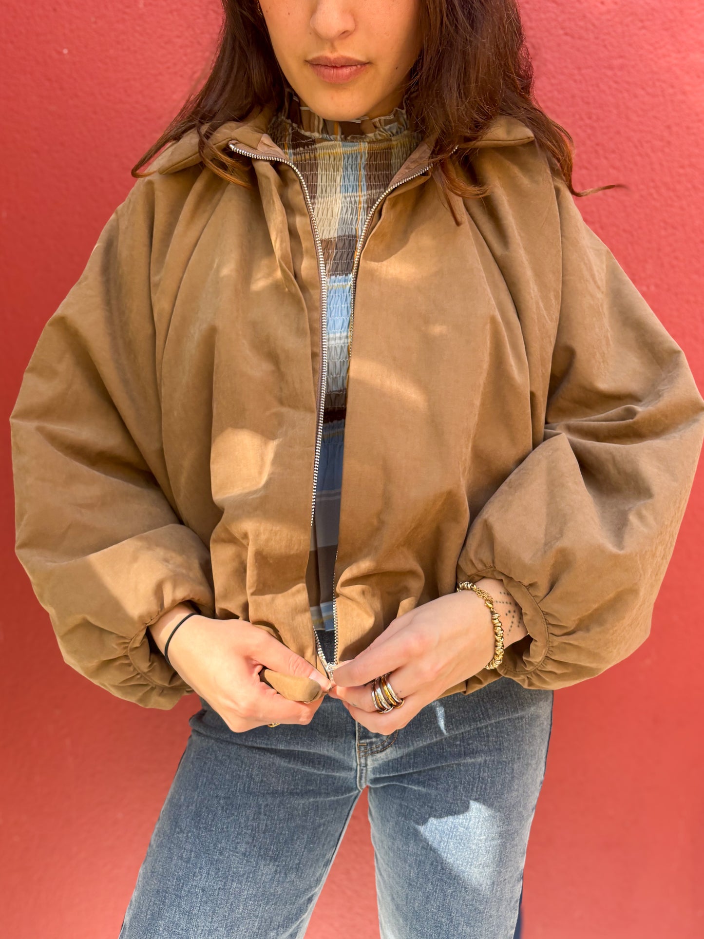 Veste bomber bouffante