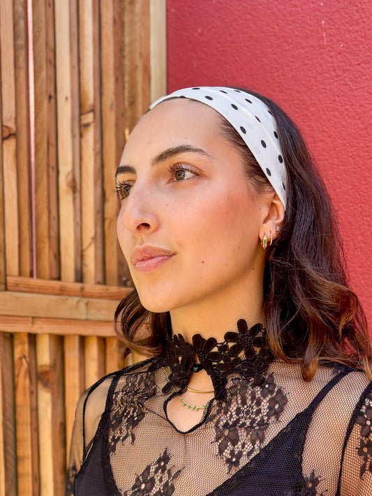 Bandeaux cheveux à pois