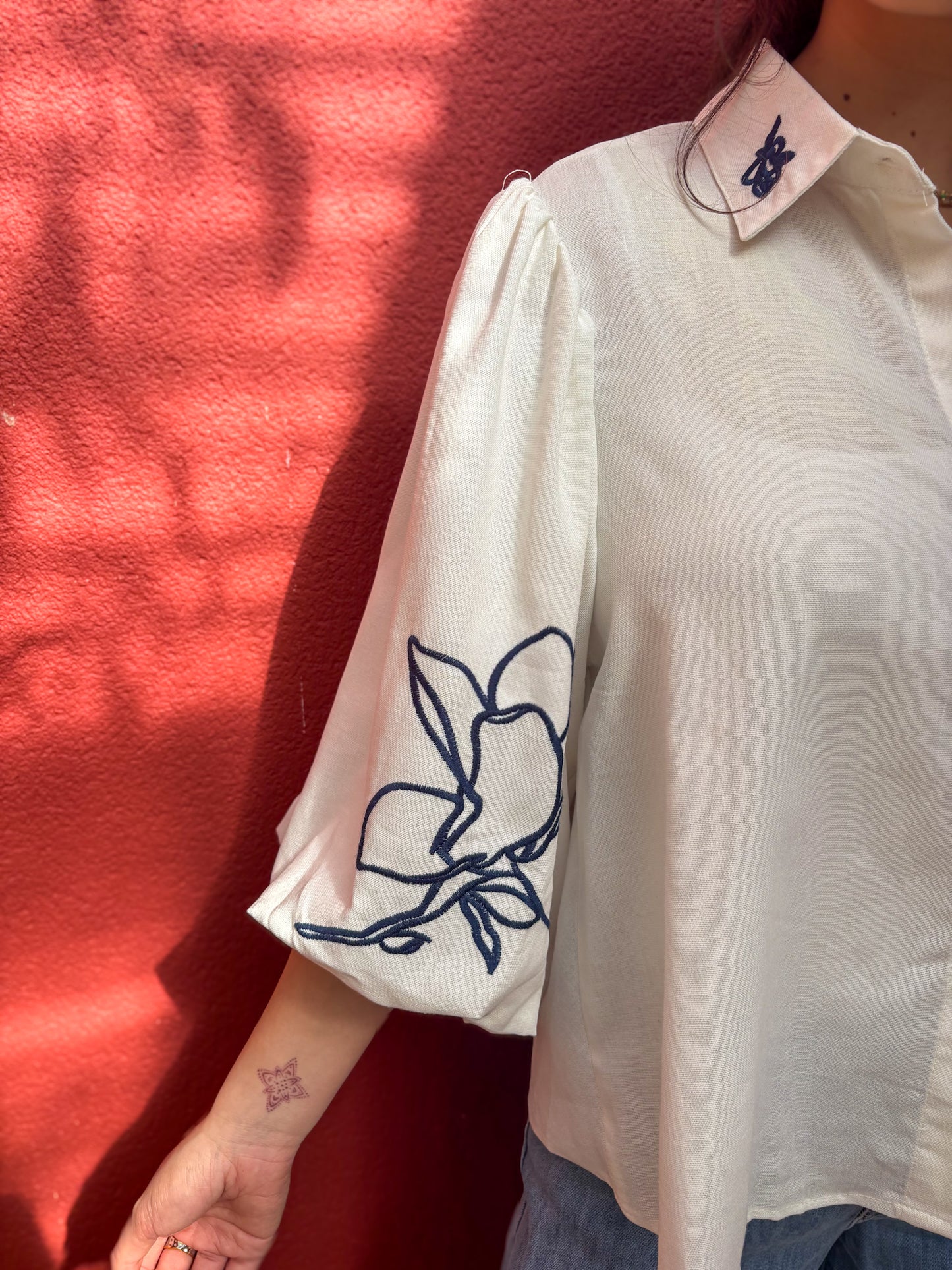 Blouse manches bouffantes