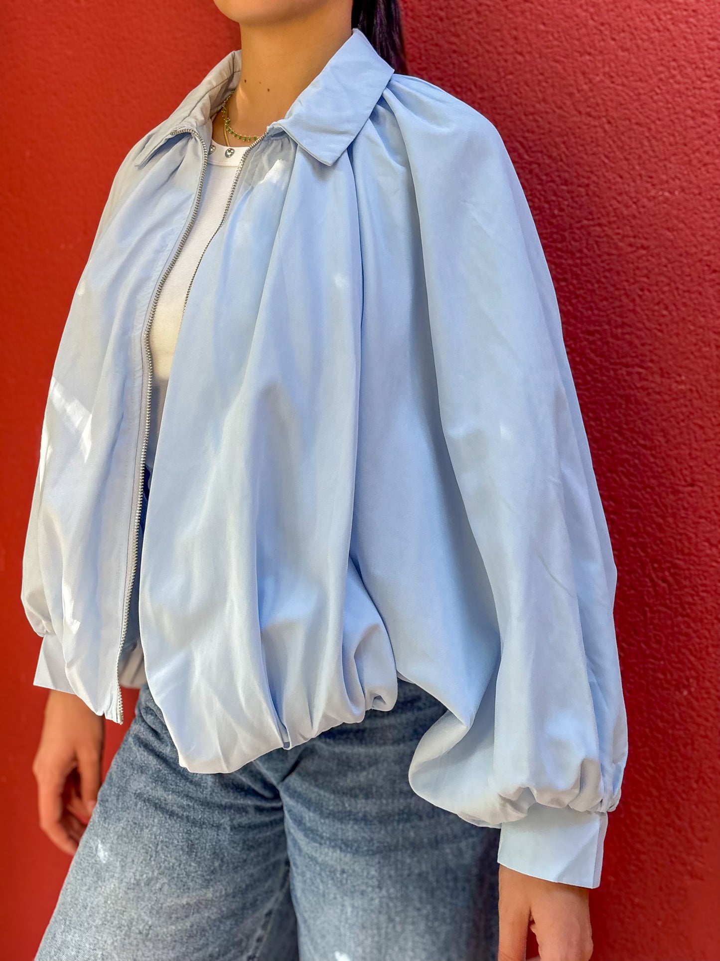 Veste Bomber à Manches Chauve-Souris