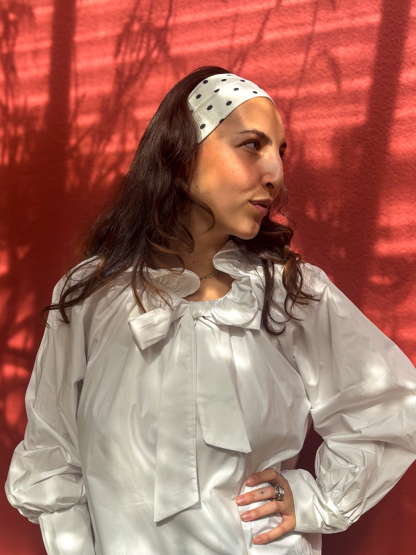 Blouse col à nouer