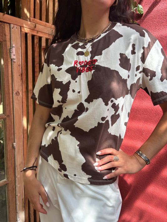 T-shirt imprimé vache