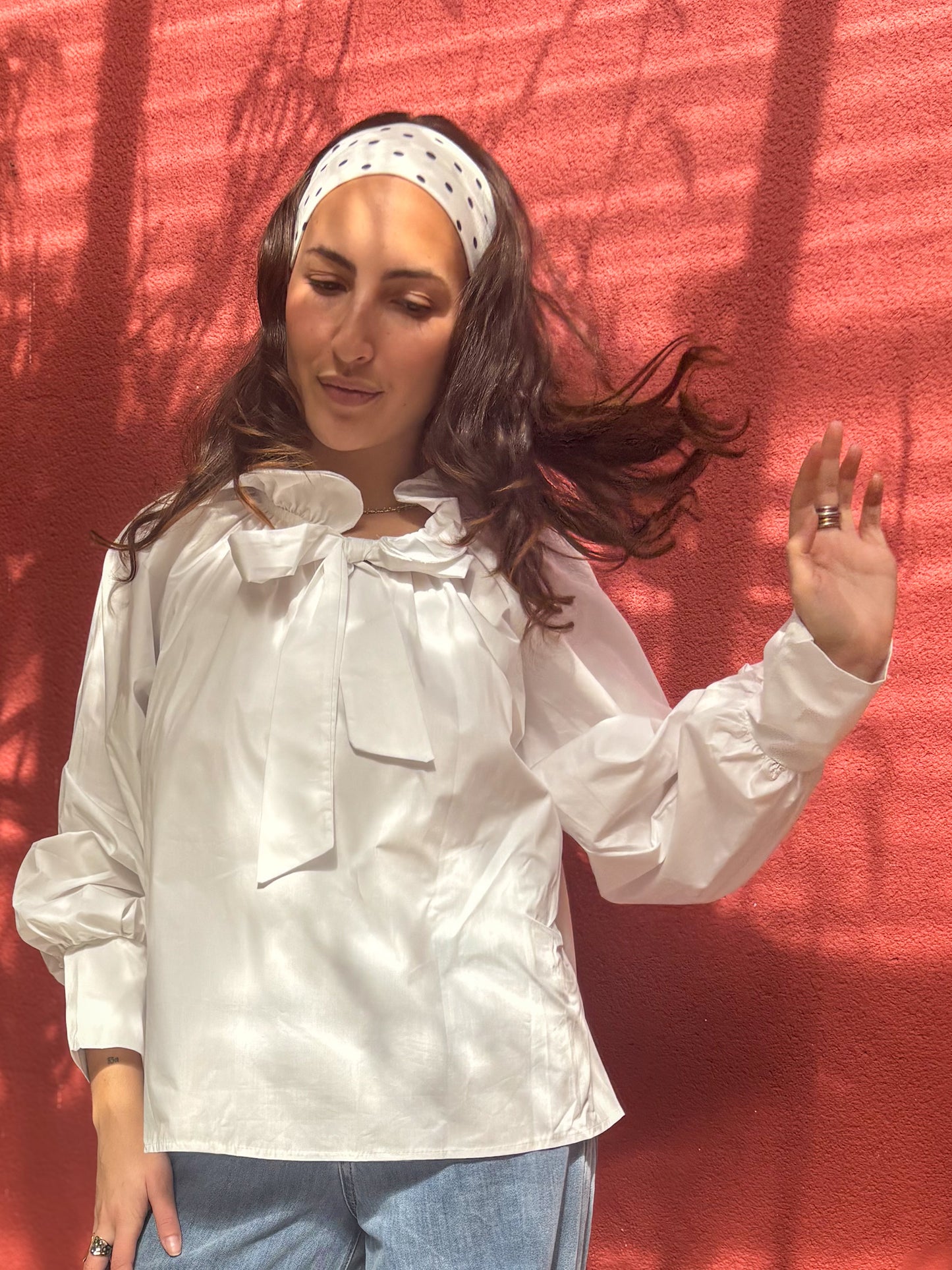 Blouse col à nouer
