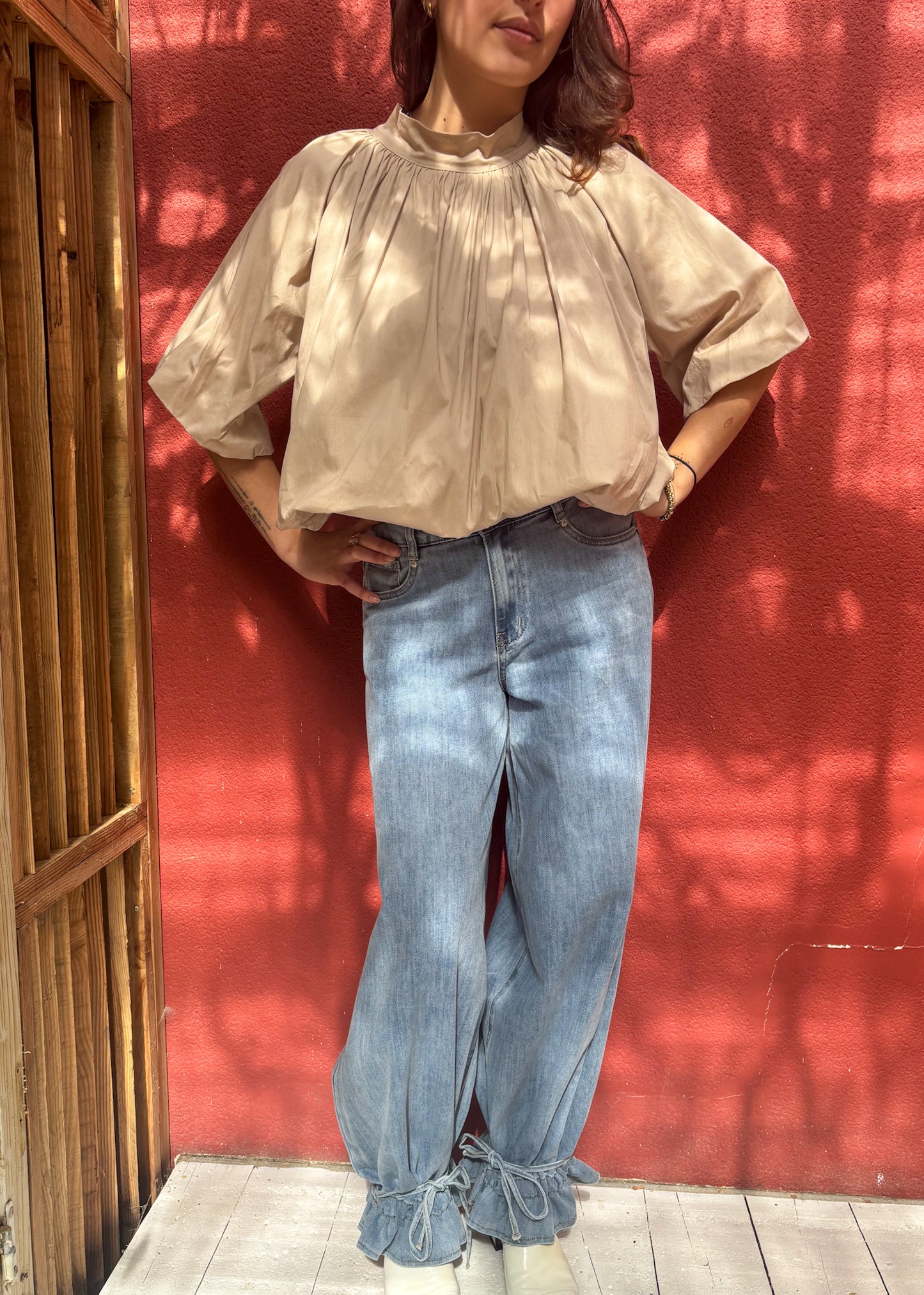 Blouse fluide bouffante