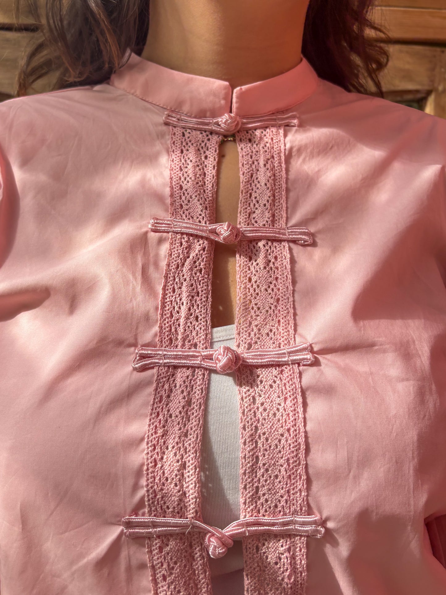 Blouse au style mandarin