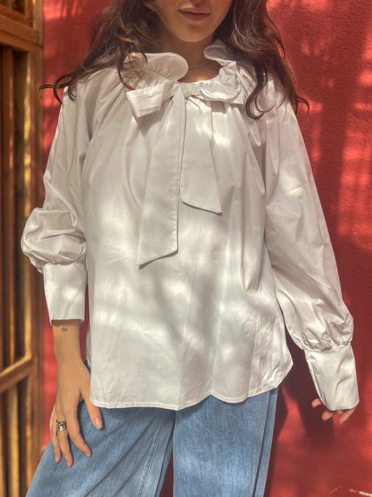 Blouse col à nouer