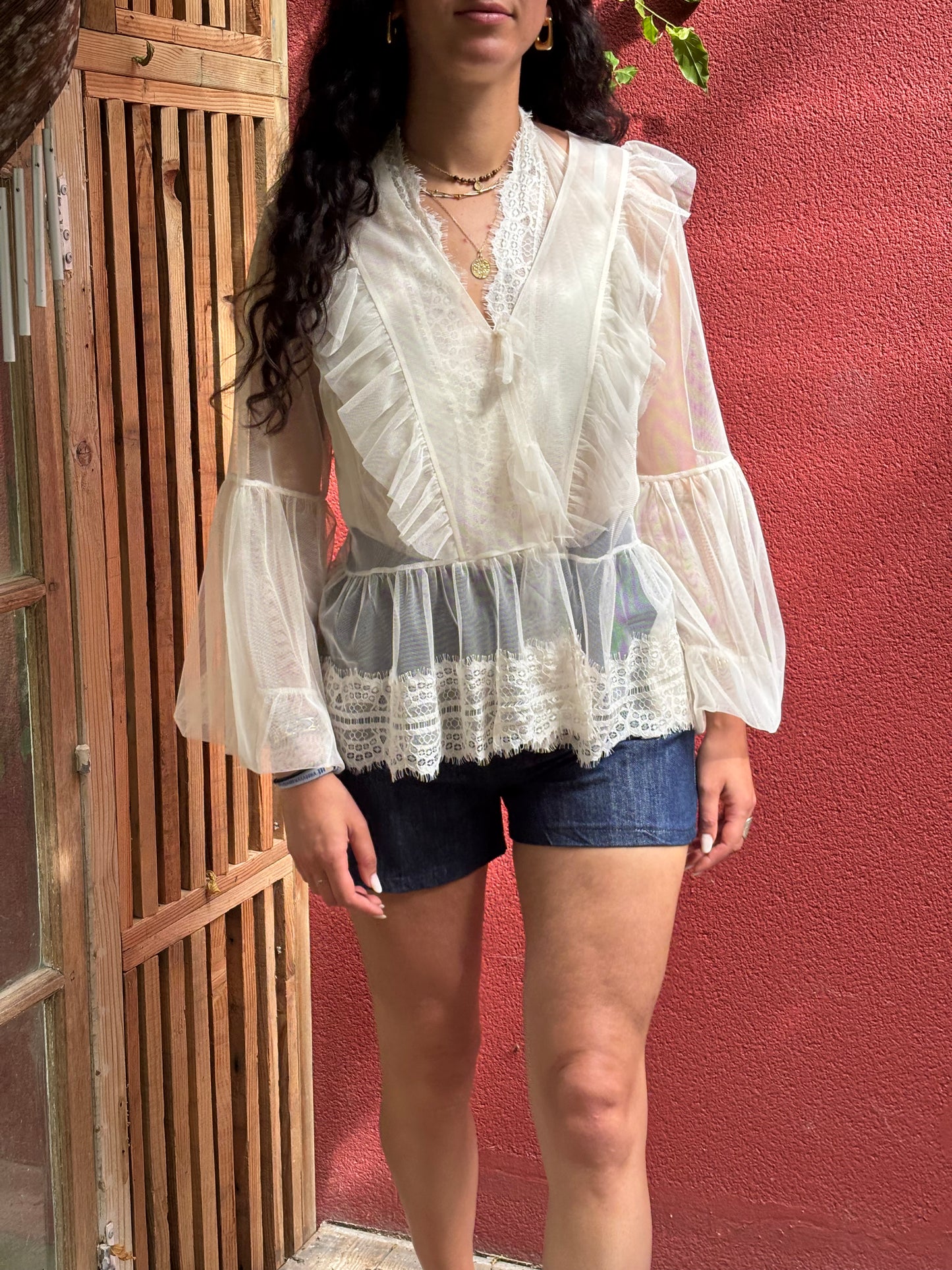 Blouse dentelle