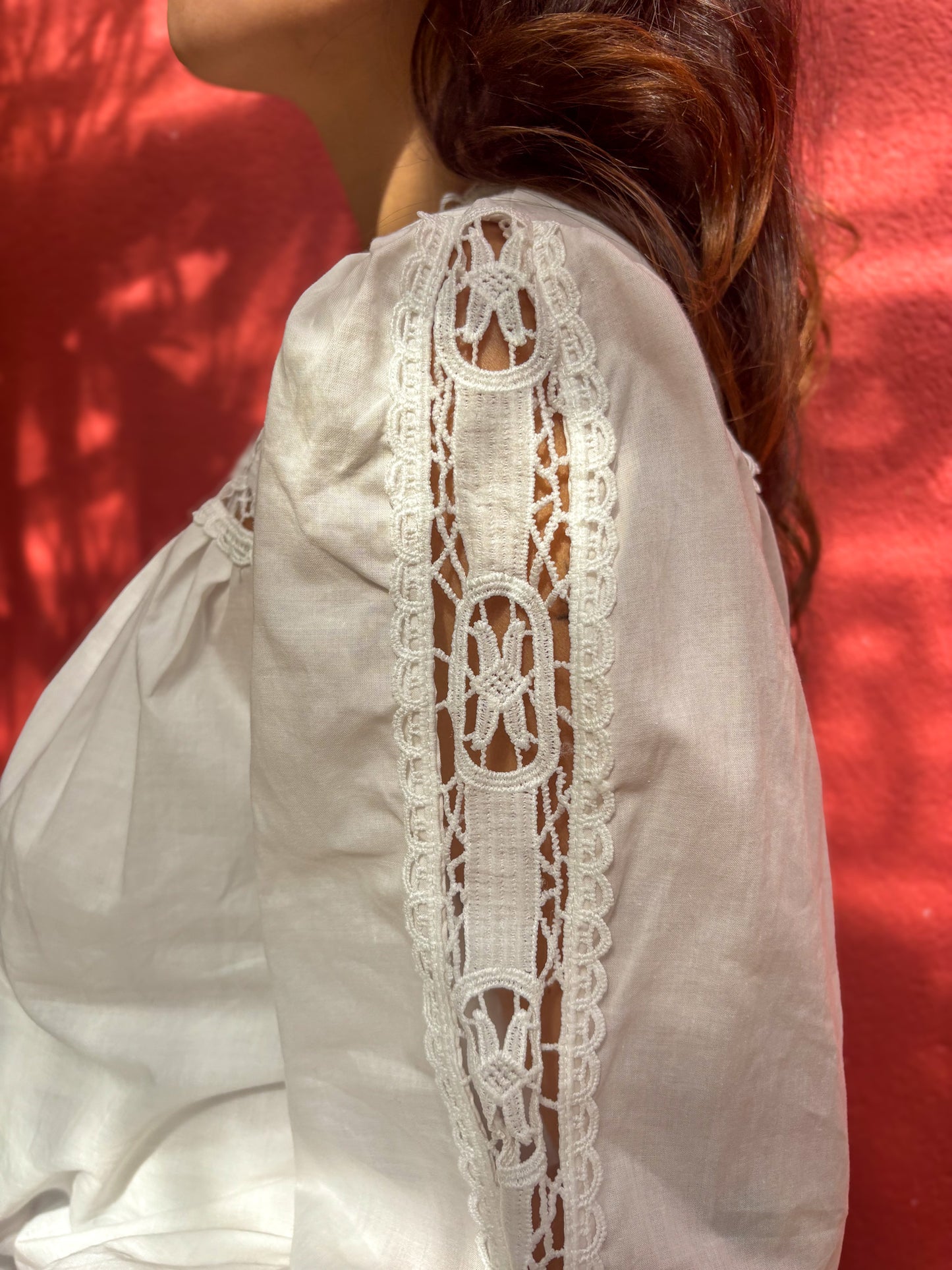 Blouse romantique dentelle