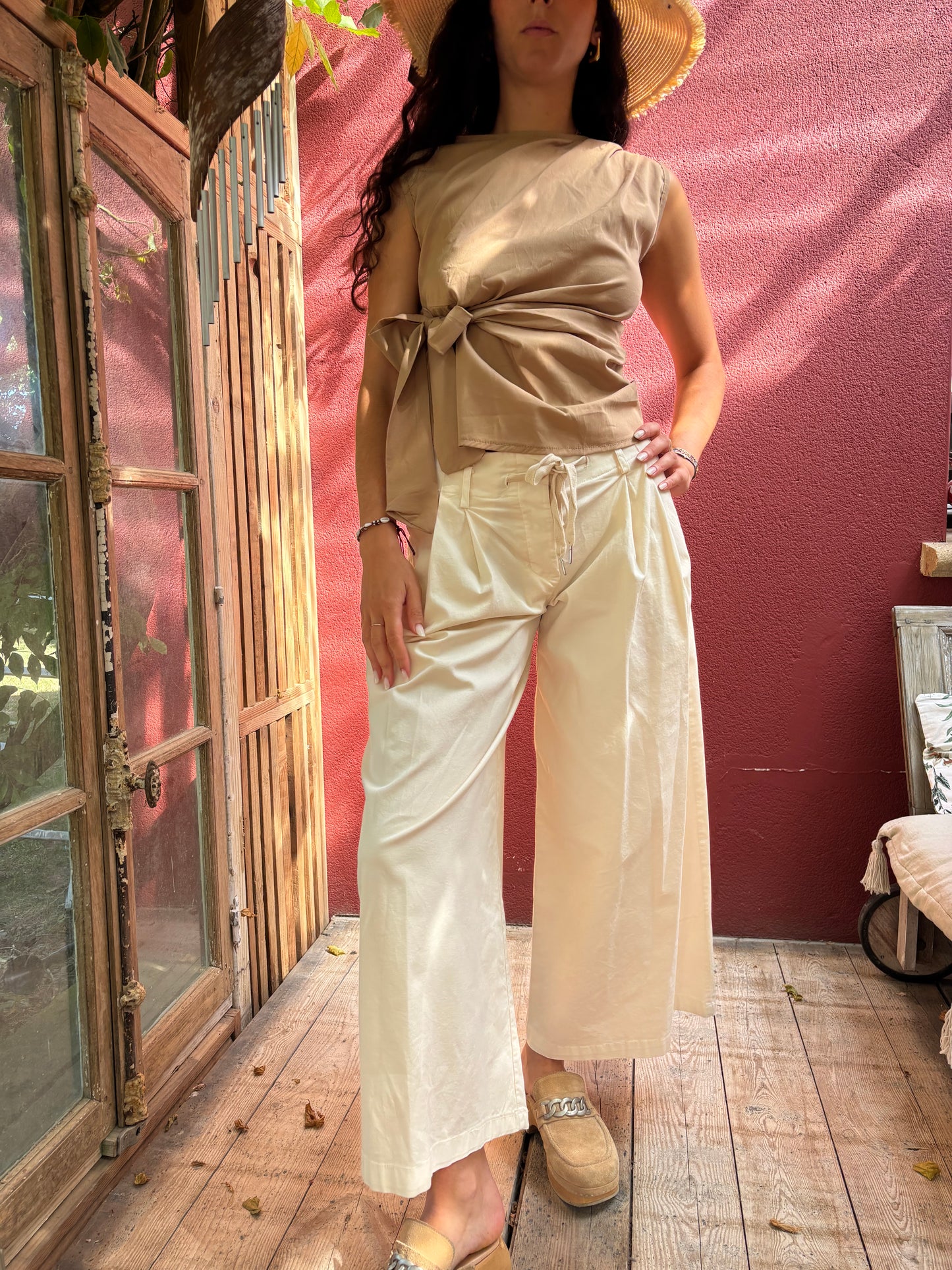 Pantalon en toile