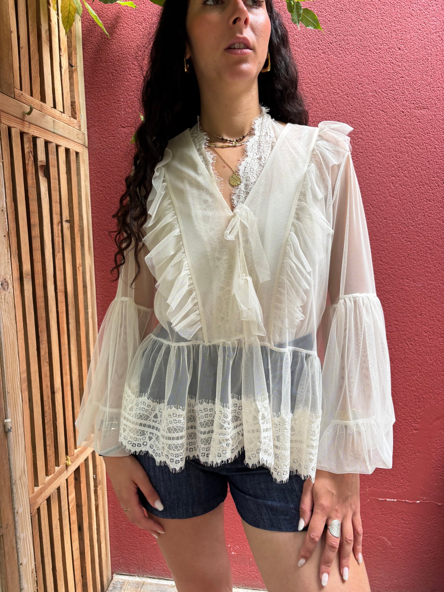 Blouse dentelle