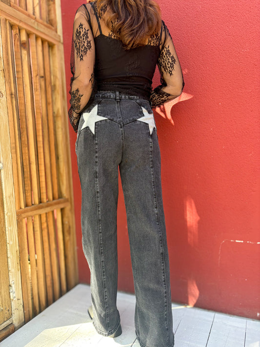 Jean noir étoile