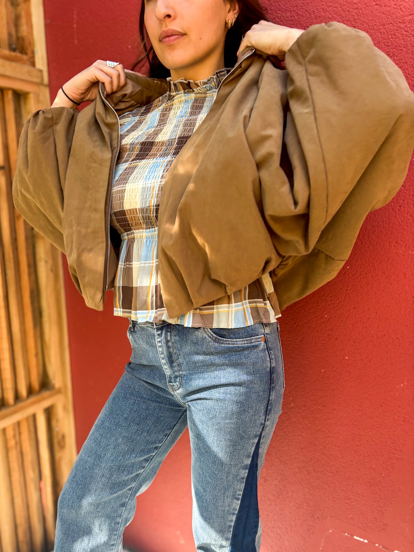 Veste bomber bouffante