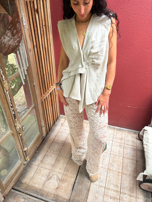 Pantalon en dentelle