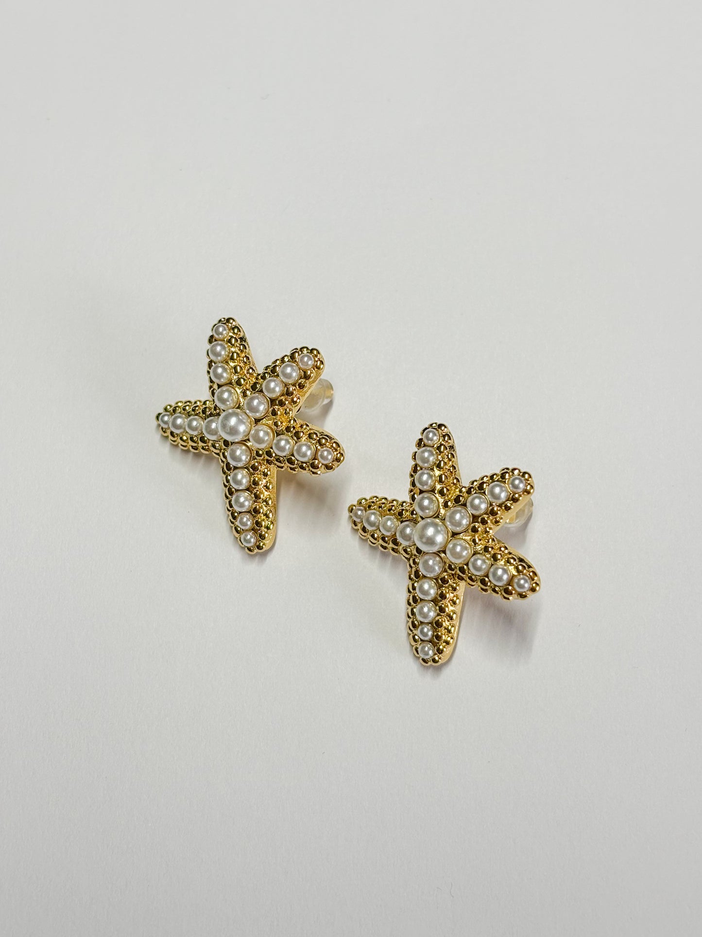 Boucles d’oreilles étoile perles