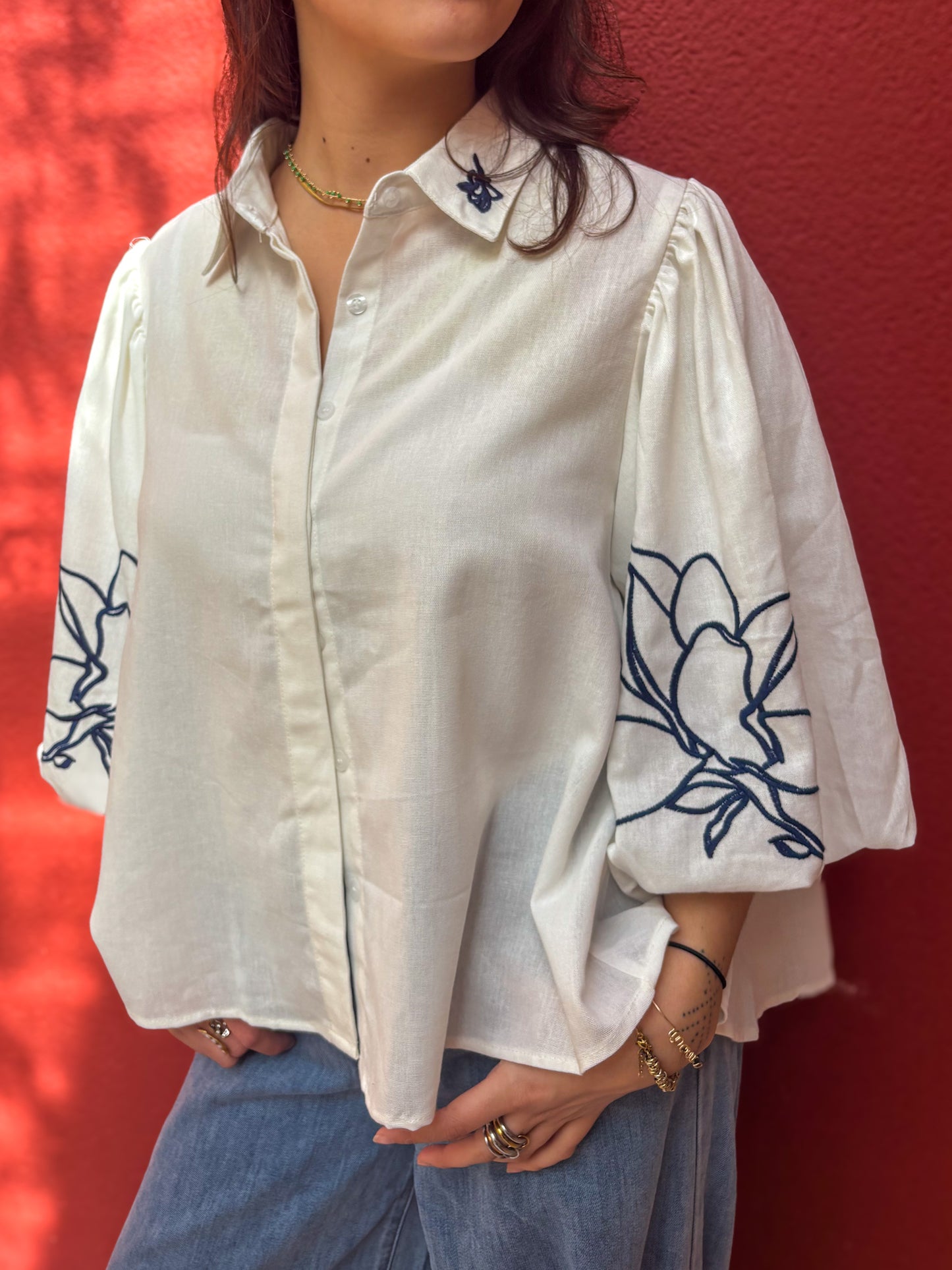 Blouse manches bouffantes