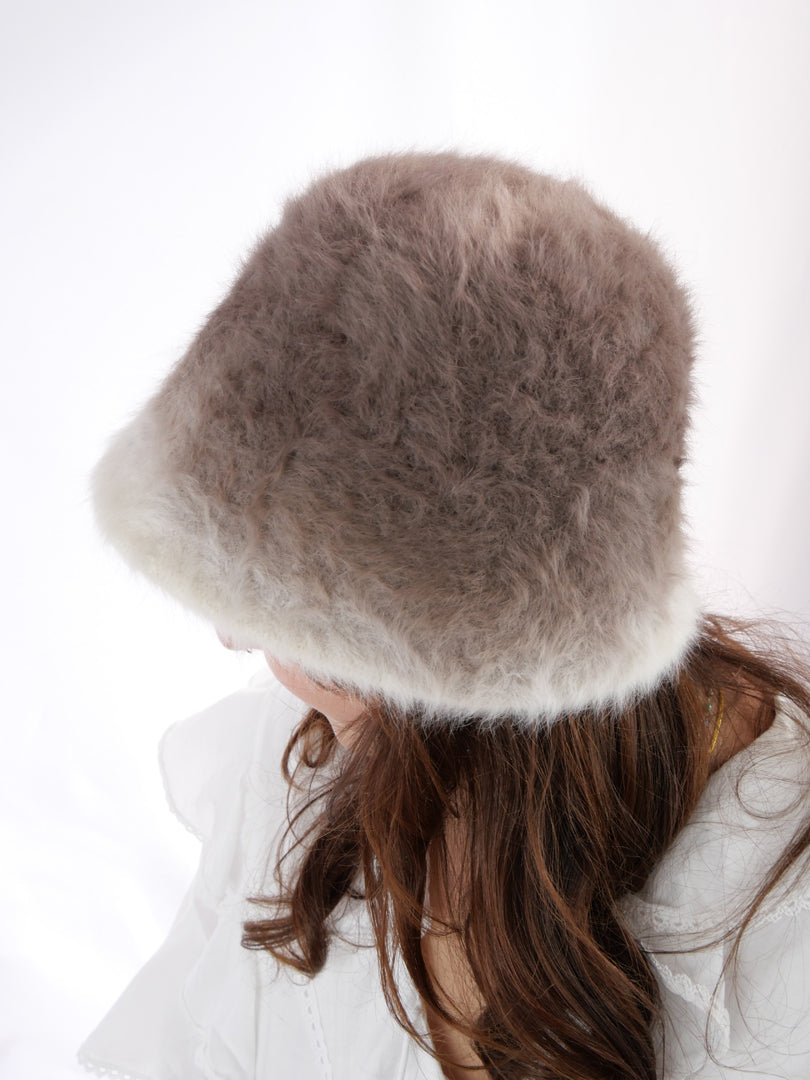 Chapeau effet mohair