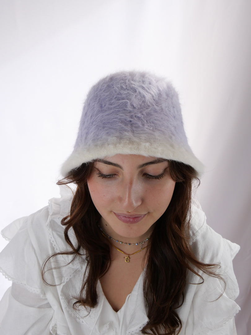 Chapeau effet mohair